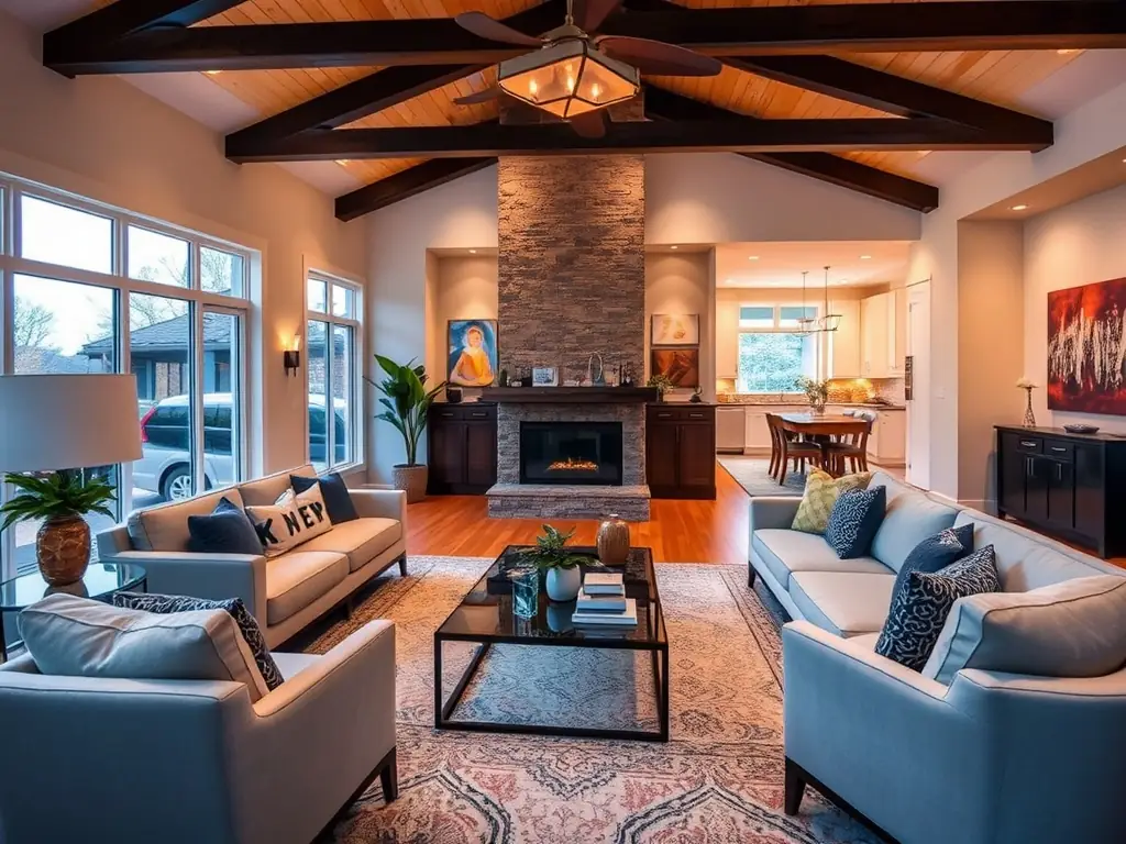 A complete home renovation project, showing updated flooring, fresh paint, and modern lighting, demonstrating Renovios' ability to transform entire properties.